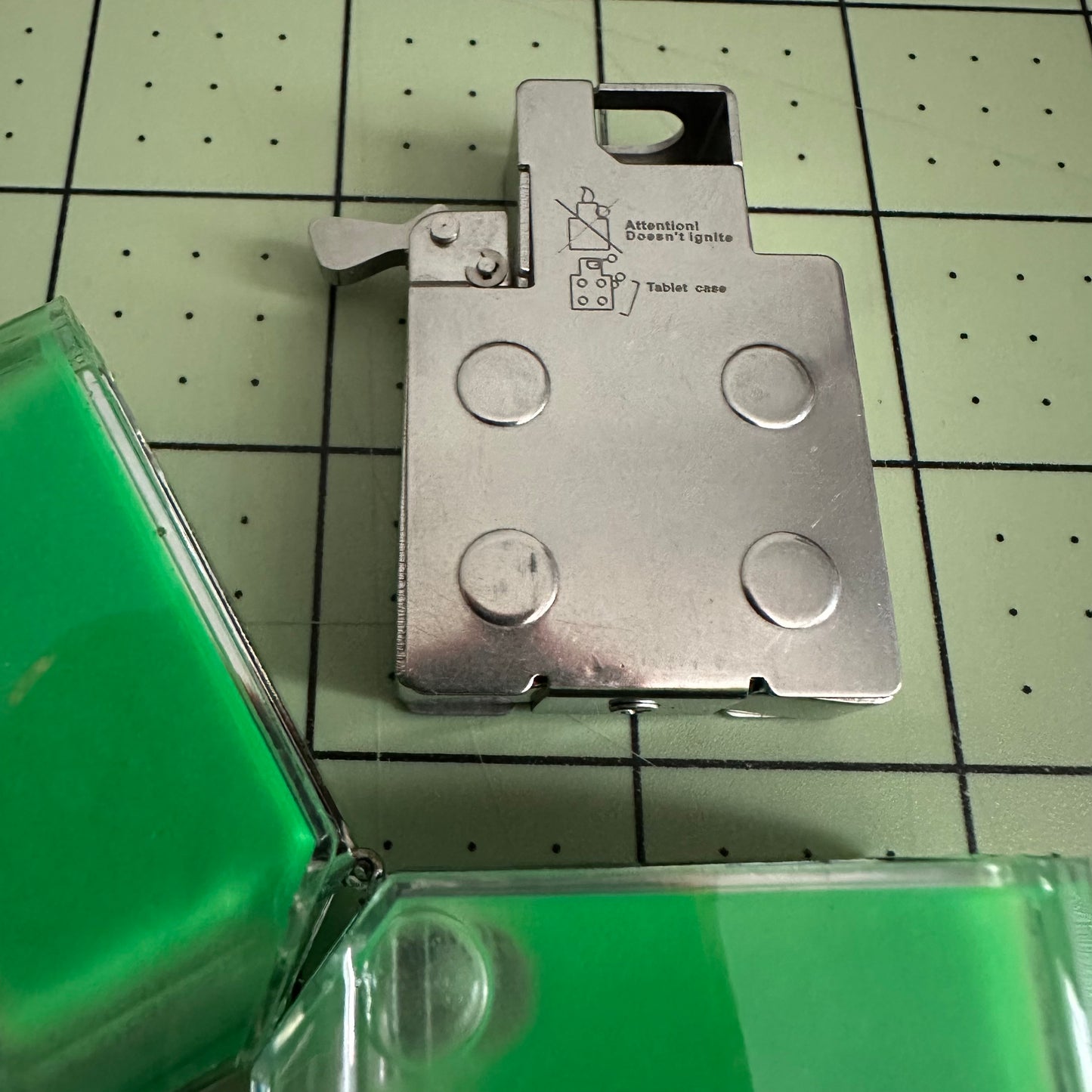 Surplus Depot Glow Green Zippo Case & Tabdoc